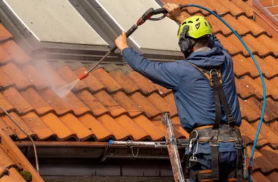 Démoussage et hydrofuge de toiture à Pessoulens